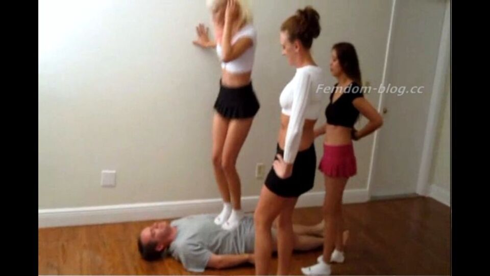 Crudelis Amator Ballbusting Fetish – Goddess Polly, Isabella Deville, Rachel Sinclair – Triple Threat Sock Trample galery screen 3