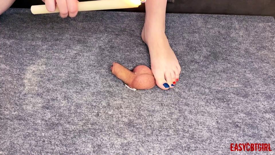Sexyfemdomcbt – Mistress Drips Hot Wax On Dick With Balls And Has Fun