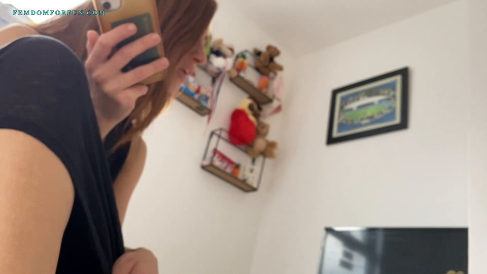 Femdom For Fun – Gingerale – Cbt Footrest With Cumshot