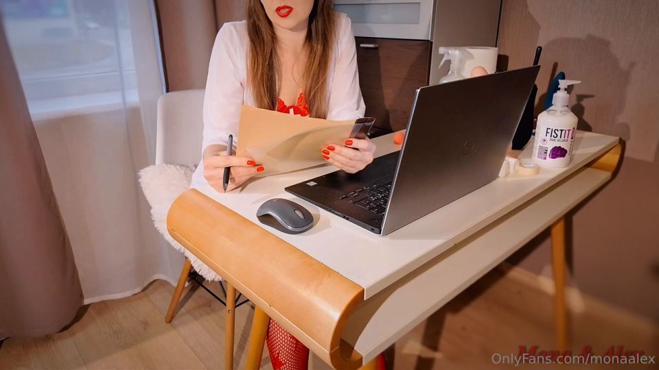 Miss Mona Alex – A Visit To The Sexy Vip Mens Clinic Nurse For A Sperm Analysis Part 1