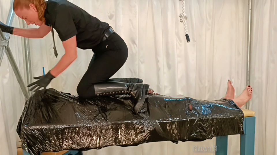 Madam M – Merciless Metal Cbt Whipped Spiked And Stretched Full Body Wrap Bondage Domination galery screen 1