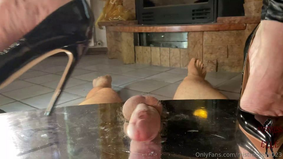 Mistress Elle – Black Stiletto Pierce Her Slaves Cock Without Mercy Edit 2 galery screen 1