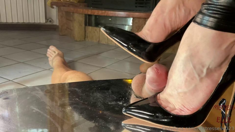 Mistress Elle – Black Stiletto Pierce Her Slaves Cock Without Mercy Edit 2 galery screen 2