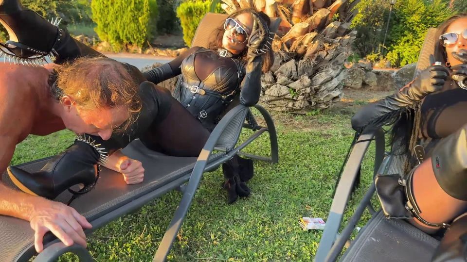 Syren Productions – Smoking Leather Divas Demand Boot Worship – Goddess Tangent And Mistress Electra